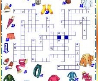 Clothes - Picture Crossword