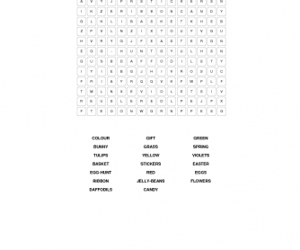 Easter WordSearch Puzzle