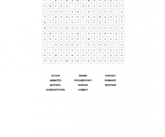 Movies Word Search