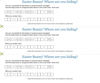 Easter Bunny! Where are you hiding?