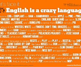 POSTER: English Is A Crazy Language