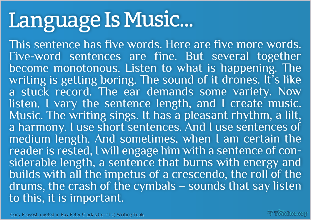 Language Is Music: Poster