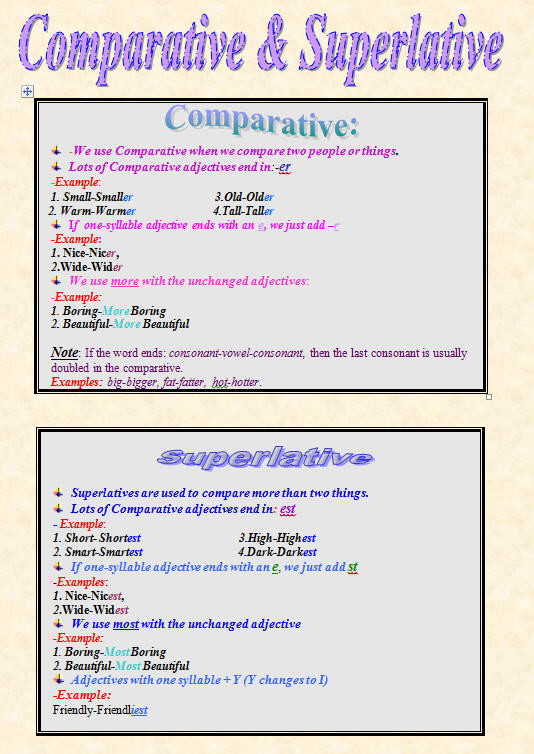comparative-and-superlative-worksheet