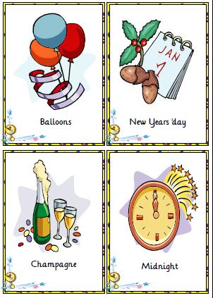 New Year Flashcards