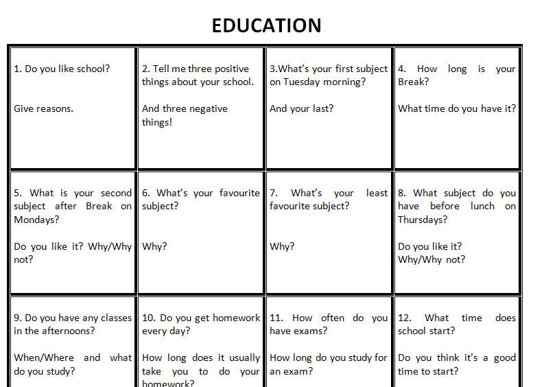 20 Discussion Questions On School Education