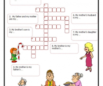 family crossword vocabulary