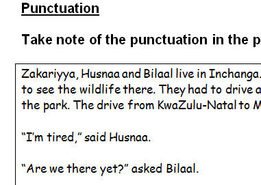 punctuate punctuation