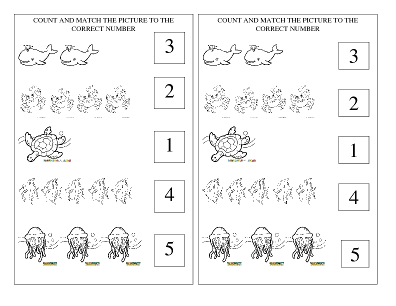 ocean life coloring pages preschool numbers - photo #50