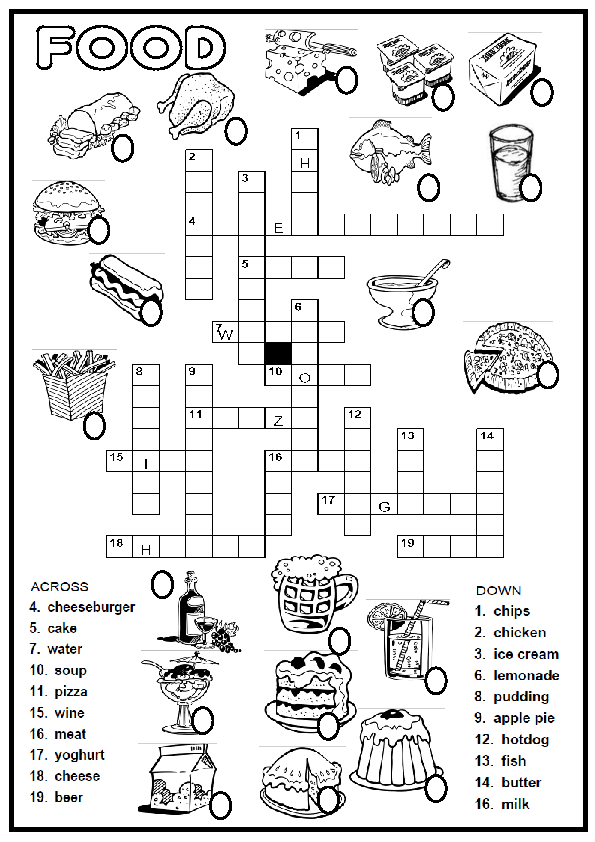 Food Picture Crossword