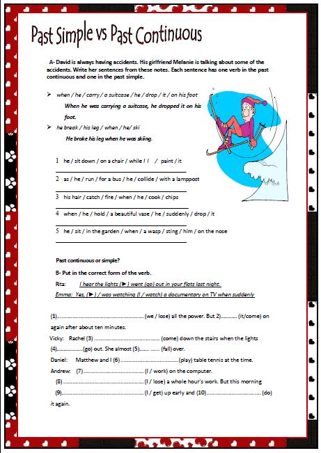 Past Simple Vs Past Continuous Intermediate Worksheet The Best Porn Website