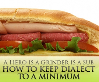 A Hero is a Grinder is a Sub: Quick Tips for Keeping Dialect to a Minimum in the Classroom