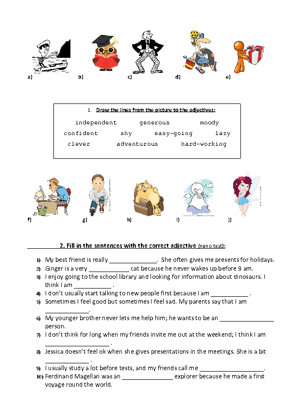 personality-adjectives-worksheet