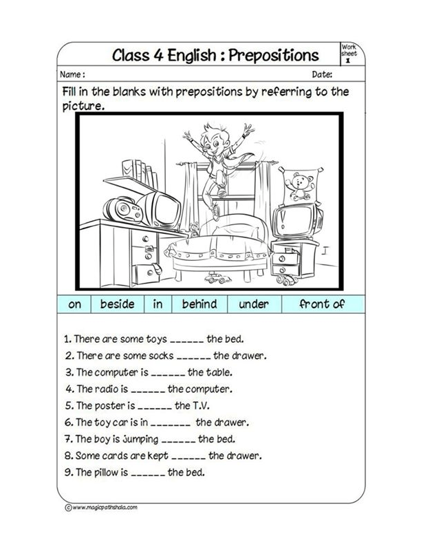 Prepositions Exercises For Class 10 Icse With Answers Lockerosobo