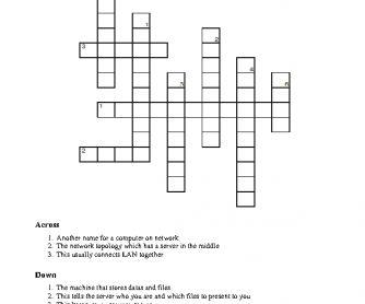 Computer Networks Crossword