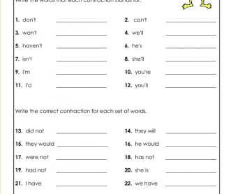 Contractions