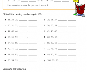 Practice writing numbers 1 to 100 worksheets don't grow