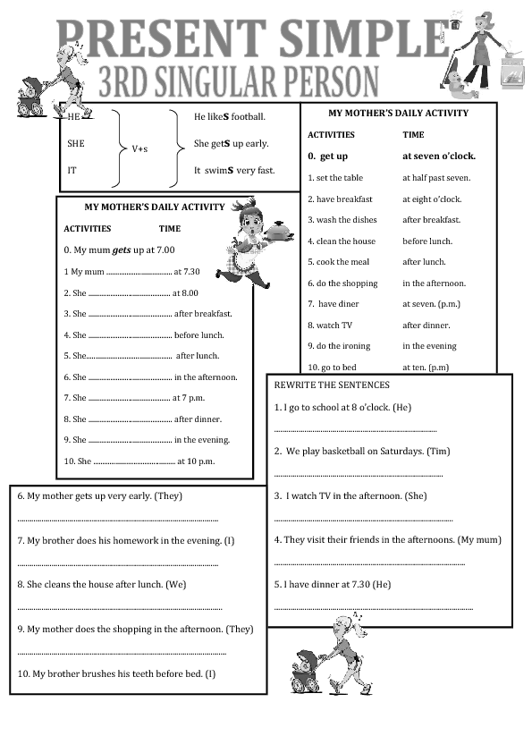 Present Simple Worksheet