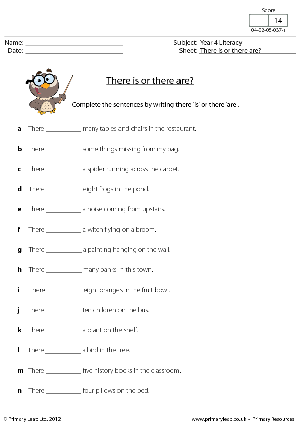 english-worksheet-there-is-or-there-are-2