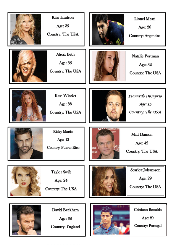 Guess Who Famous People Celebrities Flashcards Part 1 - vrogue.co