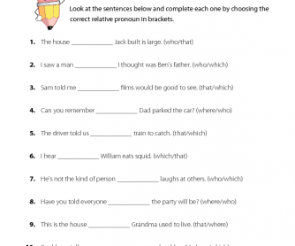 English Lesson - Relative Pronouns (2)