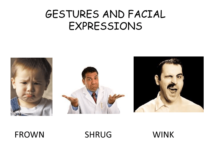 Gestures Facial Expressions 8