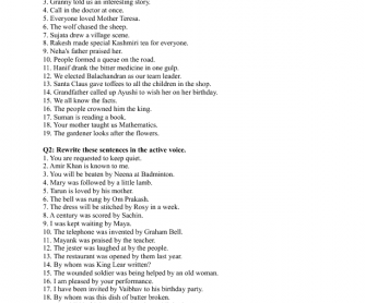 passive voice active exercises answers pdf worksheets grammar english esl listening reading