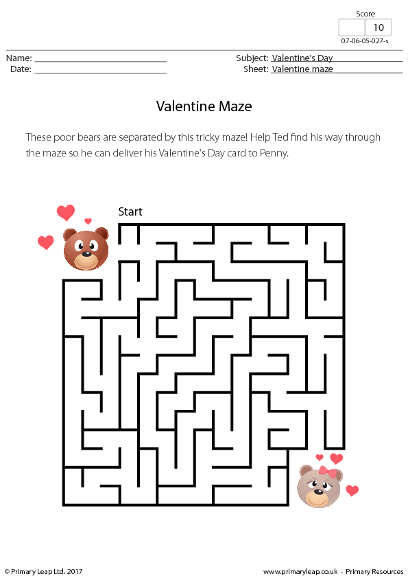 139 FREE Saint Valentine's Day Worksheets