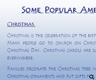 Popular American Holidays: Christmas, New Year, Independence Day, Halloween, Thanksgiving