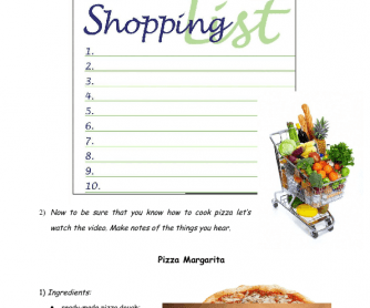 82 free cooking worksheets