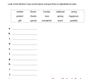 46 free mother s day worksheets and lesson plans