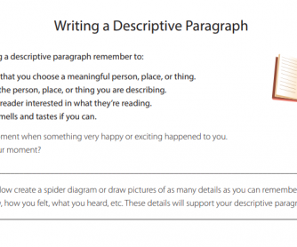 Writing descriptive essays exercises