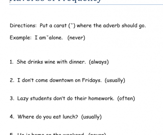 166 Free Adverb Worksheets