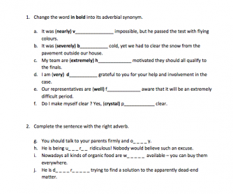 12 free adverb clauses worksheets