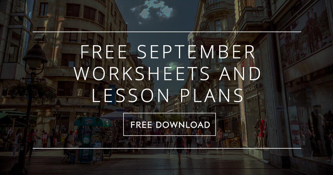 38 FREE September Worksheets for Your ESL Classes