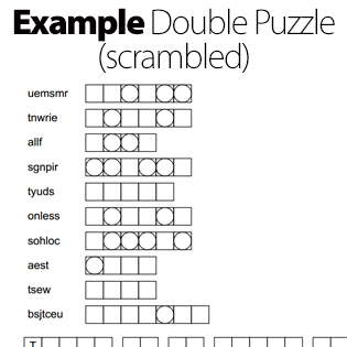 Example Double Puzzle (Scrambled)