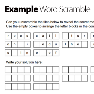 Free Word Scramble Maker Make Your Own Word Scramble