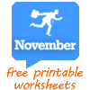November worksheets
