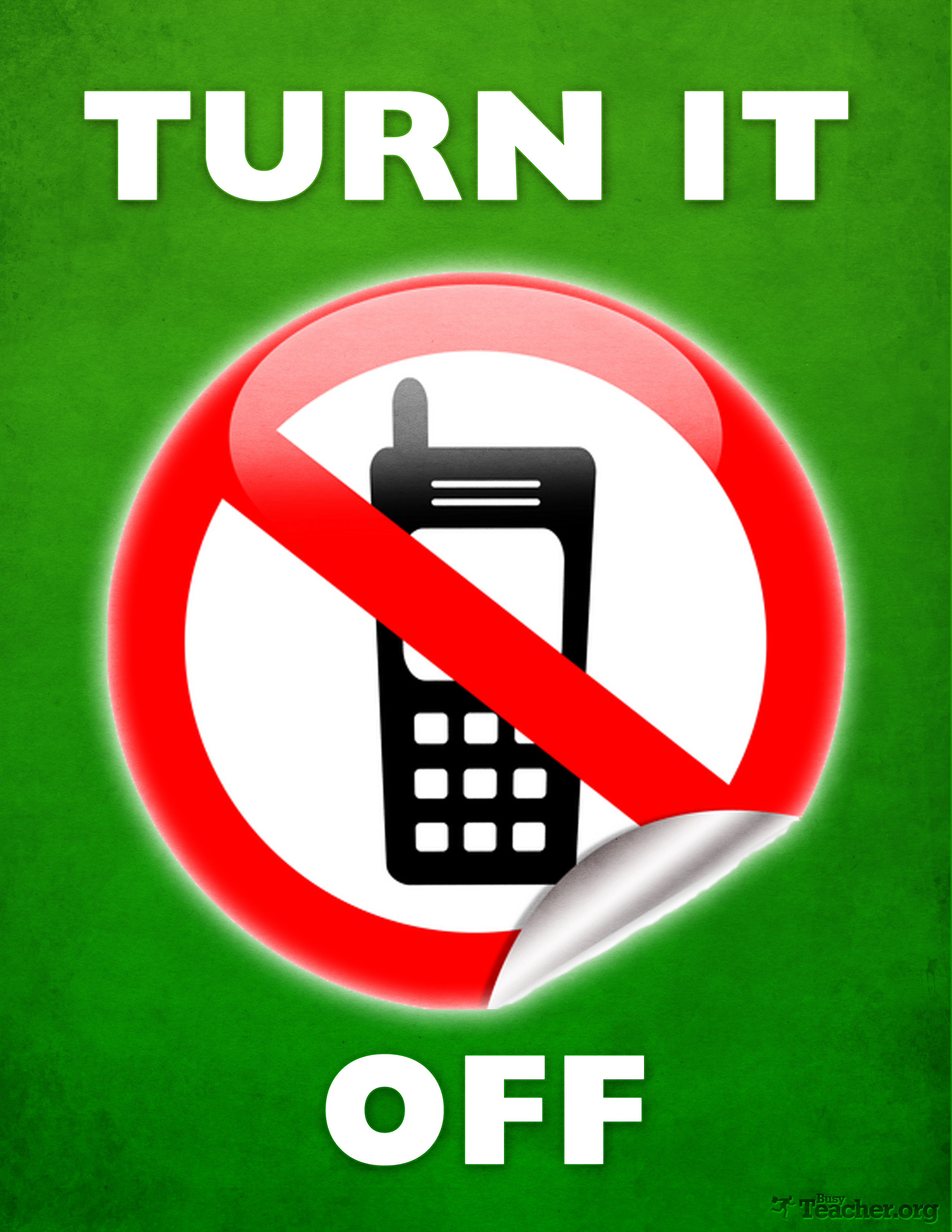 No Cell Phones Sign Printable 