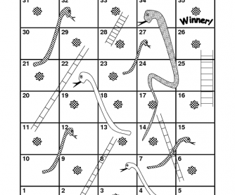 Preposition Snakes and Ladders