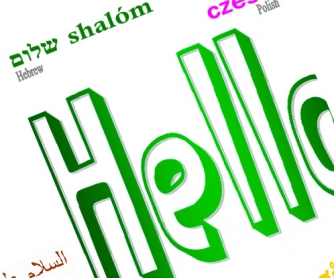 Hello in Different World Languages Printable Poster