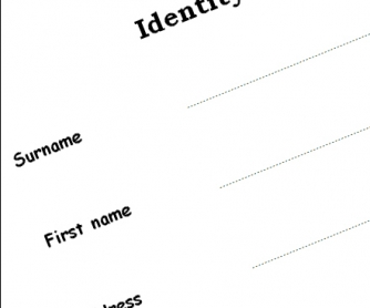 Indentity Card Activity