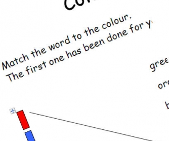 Colours and Alphabetical Order Worksheet