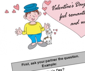 Silly Valentine's Survey: Great Pairwork Activity