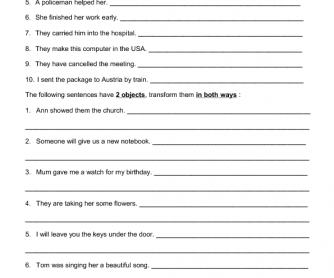 Passive Voice - Exercises