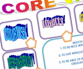 Personal Core Values Worksheet