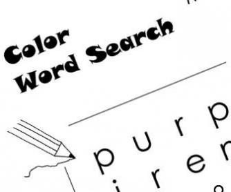 Color word search