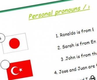 Personal Pronouns and Nationalities