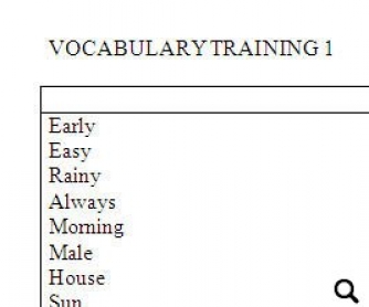 Vocabulary Training for Polish Speakers