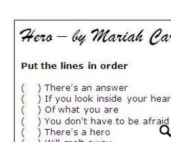 mariah carey hero song