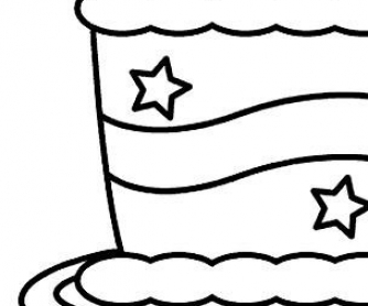 Birthday Coloring Worksheet: Candles on the Cake